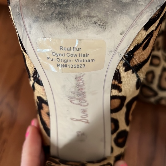 Leopard print fur heeled boots - Sam Edelman - Picture 4 of 4